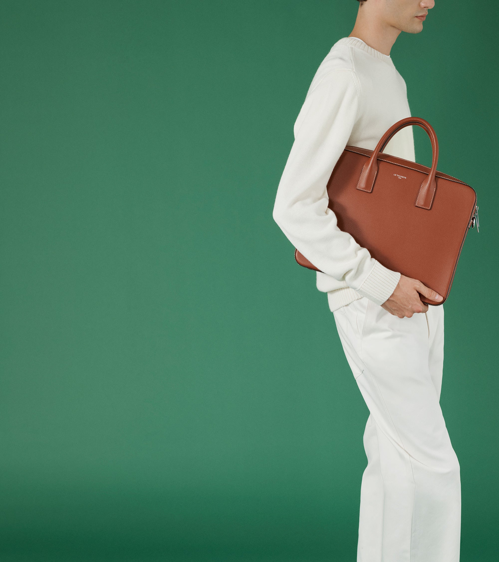 Portadocumentos 14 Emile de piel texturizada