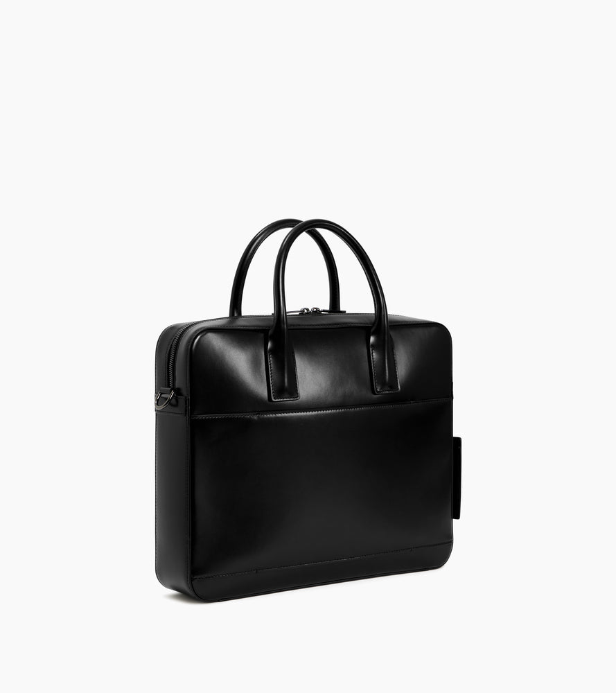 Emile slim 15" document box-effect case in smooth leather