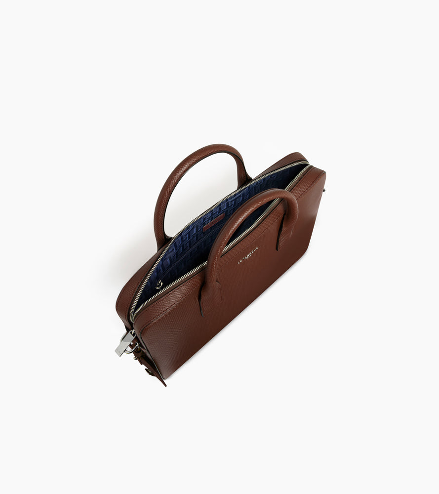 Porte document slim 14" Emile en cuir signature T