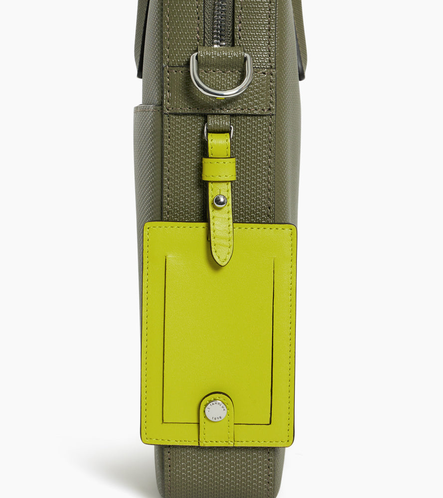 Porte document slim 14" Emile en cuir signature T