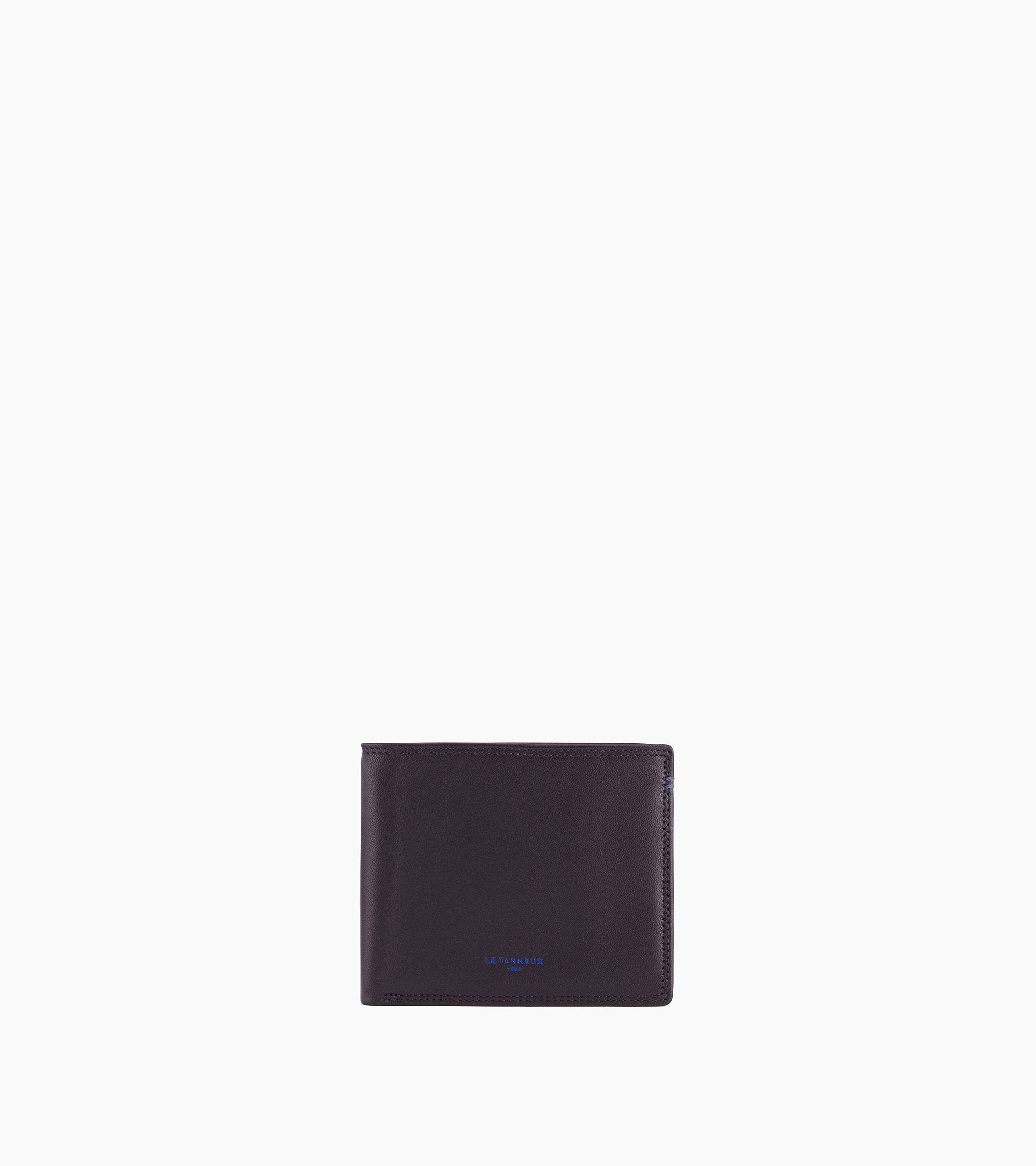 Cartera con solapa de 2 secciones Martin de piel lisa