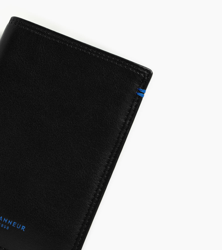 Martin vertical card holder in smooth leather