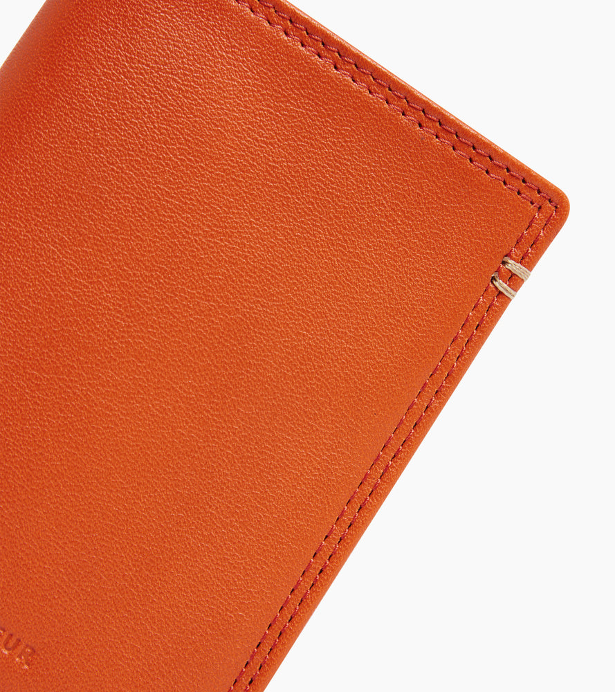 Porte cartes vertical Martin en cuir lisse