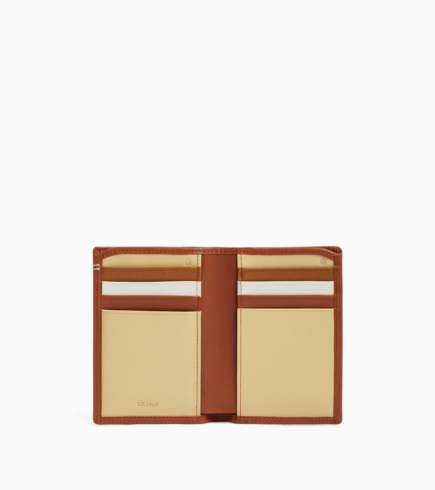 Porte cartes vertical Martin en cuir lisse