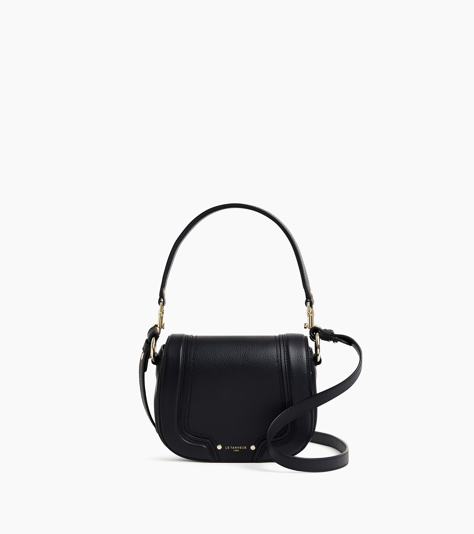 Bolso bandolera pequeño Ella de cuero granulado