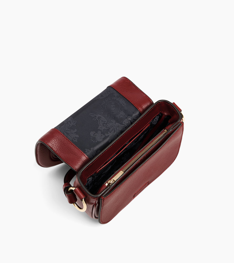 Ella small crossbody bag in grained leather