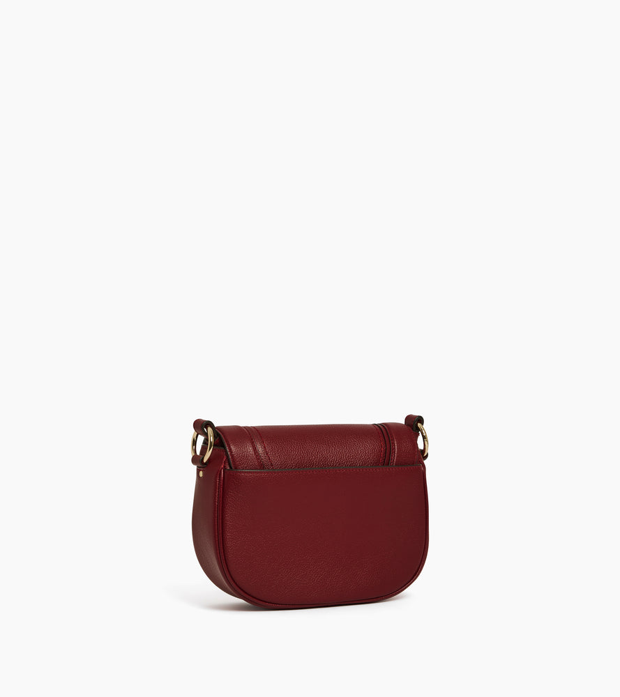 Ella medium crossbody bag in grained leather