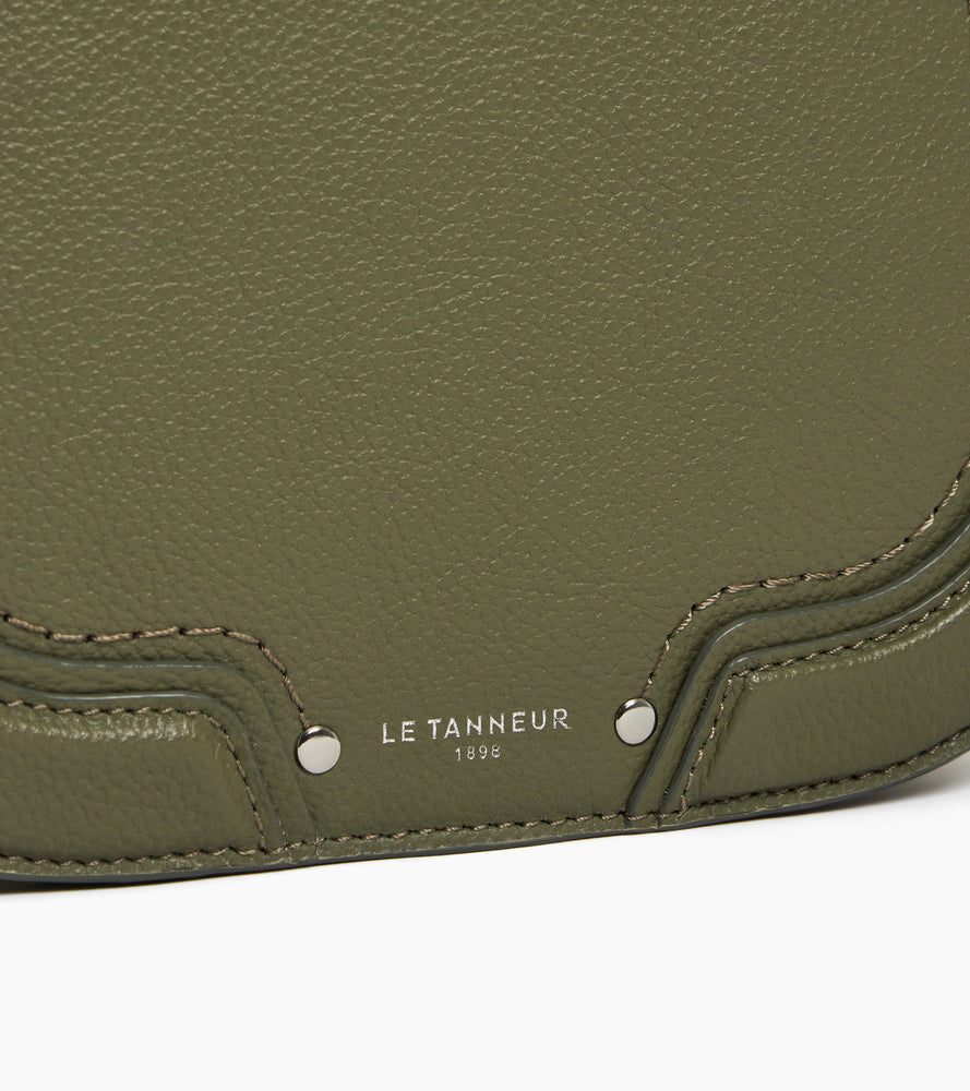 Sac bandoulière moyen modèle Ella en cuir grainé