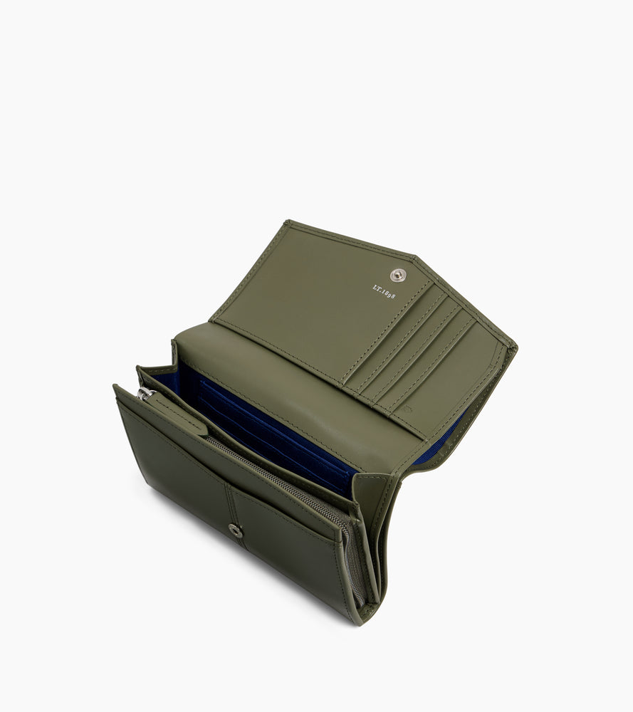 Portefeuille moyen modèle Charlotte en cuir lisse