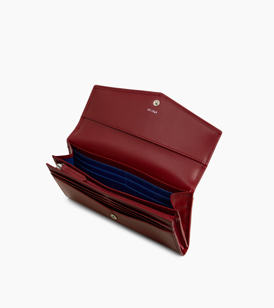 Large Charlotte wallet in smooth leather