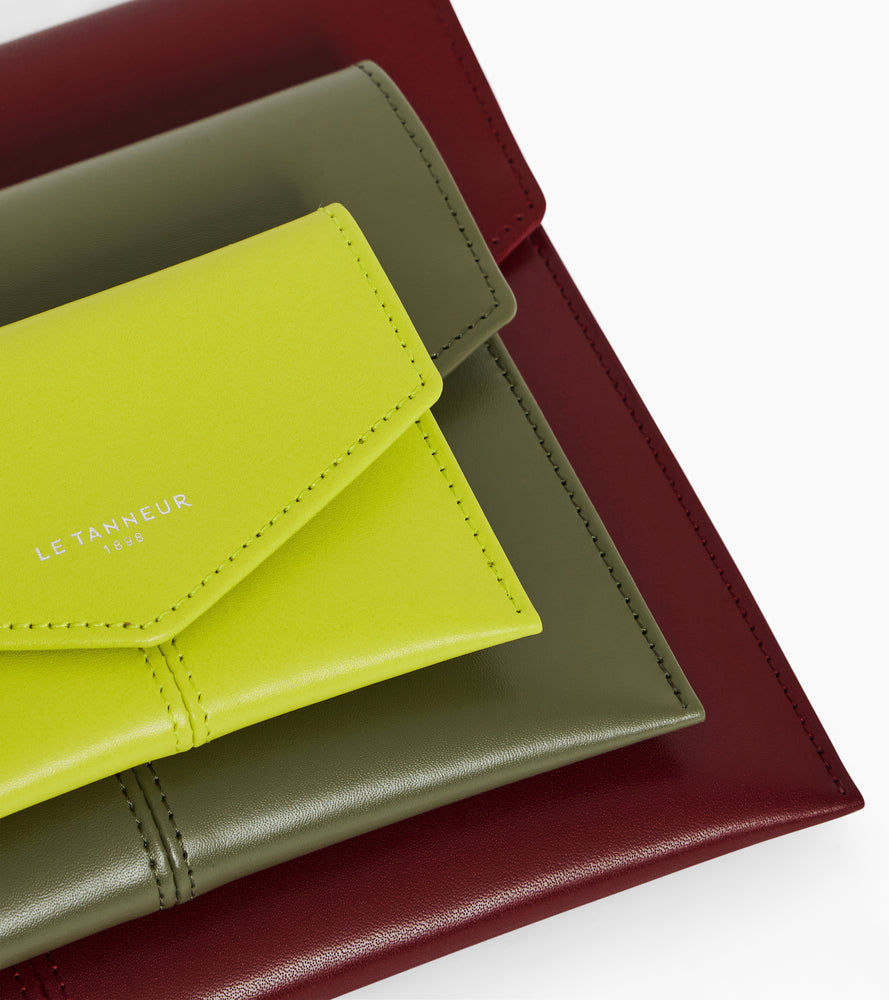 Charlotte trio of pouches in smooth leather