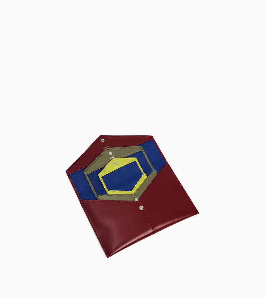 Charlotte trio of pouches in smooth leather