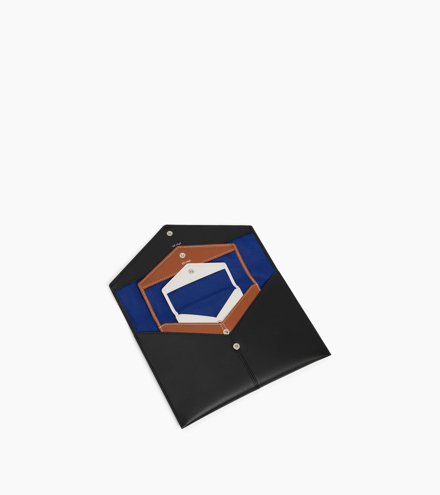 Trio de pochettes Charlotte en cuir lisse