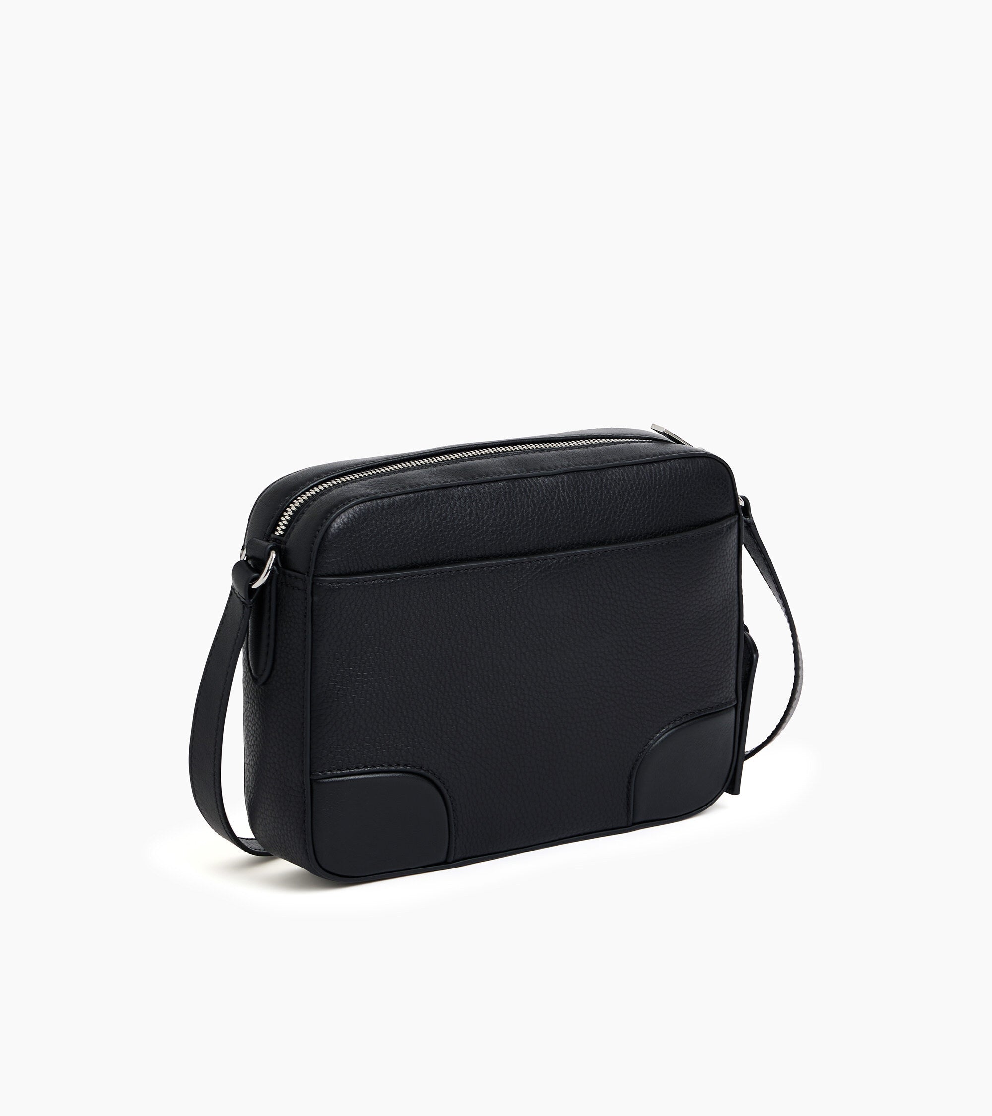 Bolso bandolera mediano Romy de cuero granulado y liso