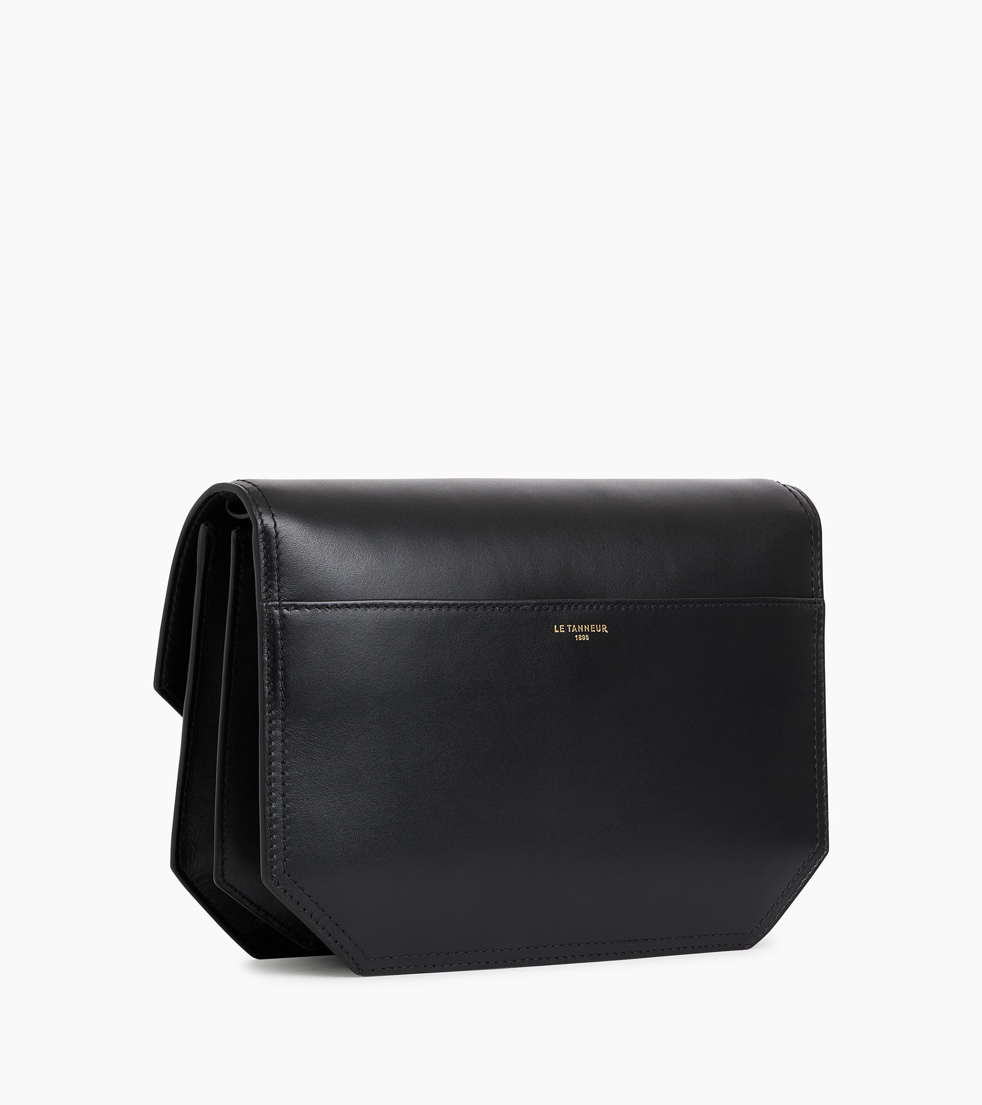 bolso bandolera mediano Rose de cuero liso