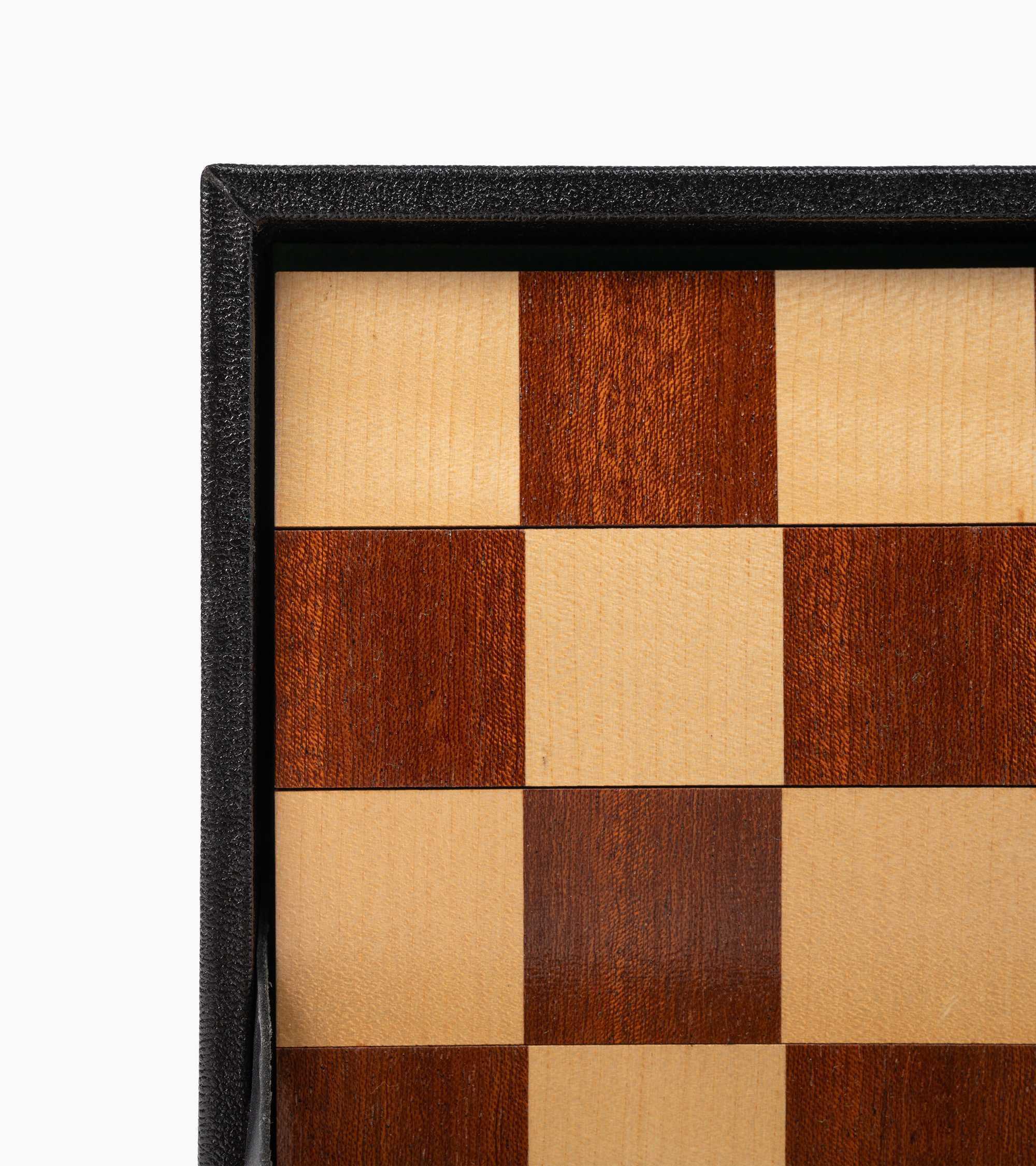 Large leather chessboard